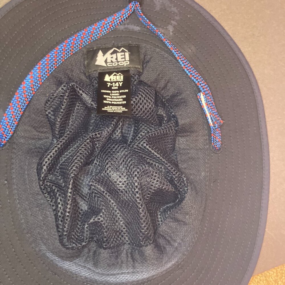 REI Blue Bucket Hat- Kids (7-14 Y) - Perfect For Water & Outdoors! - Picture 4 of 7